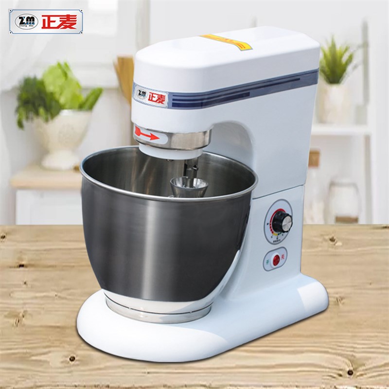 正麦7L商用鲜奶机5L台式搅拌机奶油机打蛋机家用七升和面机厨师机
