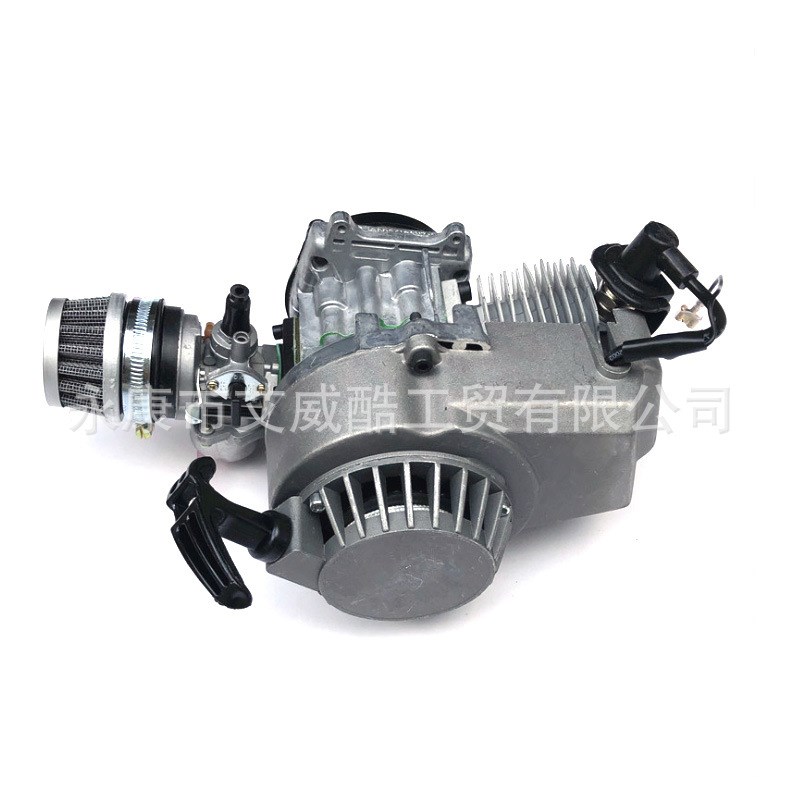 迷你摩托车配件 2冲程改良版49CC单缸风冷发动机新款