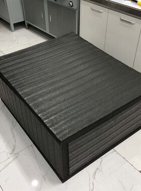生产高密度黑色加厚防护异形epe珍珠棉盒子缓冲泡棉护角防震包装