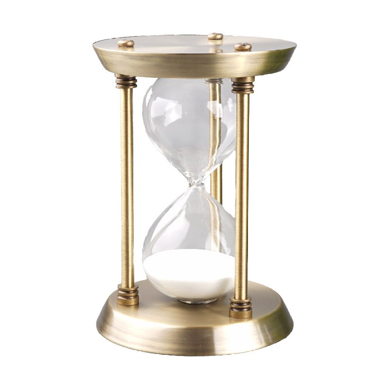 锌合金1917古铜五金沙漏计时器3-60分钟餐厅logo家居桌面装饰摆件