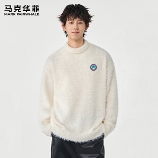 外套上衣情侣款 宽松慵懒风针织衫 秋冬季 马克华菲毛衣男2025新款