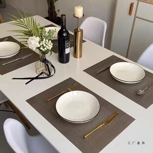 垫隔热垫防水餐防F5M6THTT油美式感轻奢餐盘垫子防烫式欧西桌餐垫