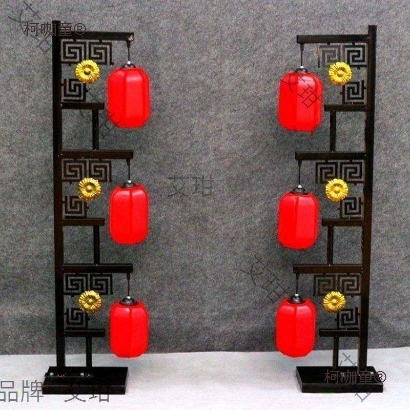 宫屏风路引新中场式中国风汉AL柯咖童唐婚礼笼灯道具铁艺三联摆灯,节庆用品/礼品,陪嫁用品套装,淘宝优惠券,粉丝福利购,淘宝优惠卷