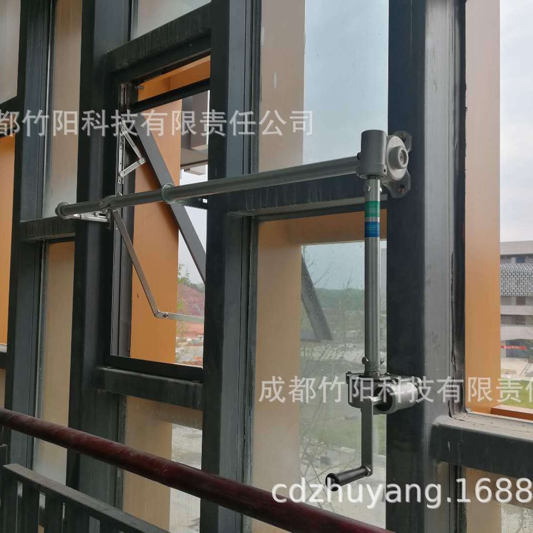 学校体育馆排烟窗 体育馆手动通风窗 开窗器手动 手摇开窗机