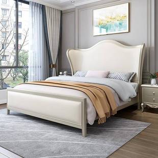 式 现代简约1.主卧双人简欧8大床m奢华皮储物公主 实木床轻美奢905