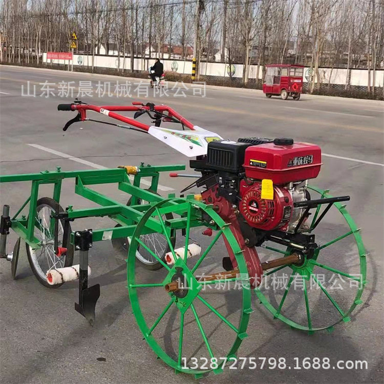 蔬菜起垄覆膜机 汽油甘蔗自走式盖膜机130宽盖地膜机