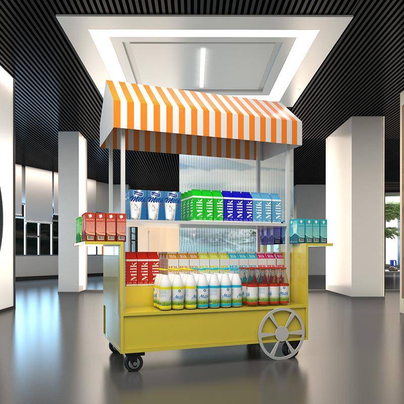 集市场地摊架摆摊架商业广展示架移动活动棚促货销车花车街0631摊