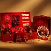 女方宝陪嫁高档套装 结婚大用品全洗漱全套聚喜盆婚嫁备妆F98SS78S