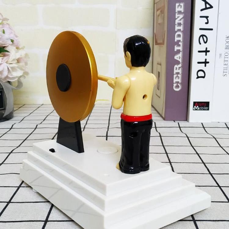 卡通叫F9669T6S醒搞学生敲锣鼓闹钟静音走时数字怪大声钟起床闹打