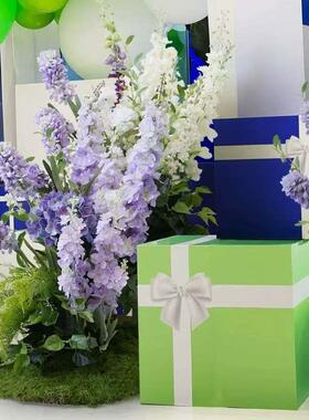 花艺造摆件花照束拍打卡布花卉紫色橱PDD10209窗角景落仿生花置丛