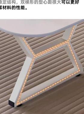 奶油风板茶高家几客厅用602025新款茶几餐桌岩两用椭圆白56789429