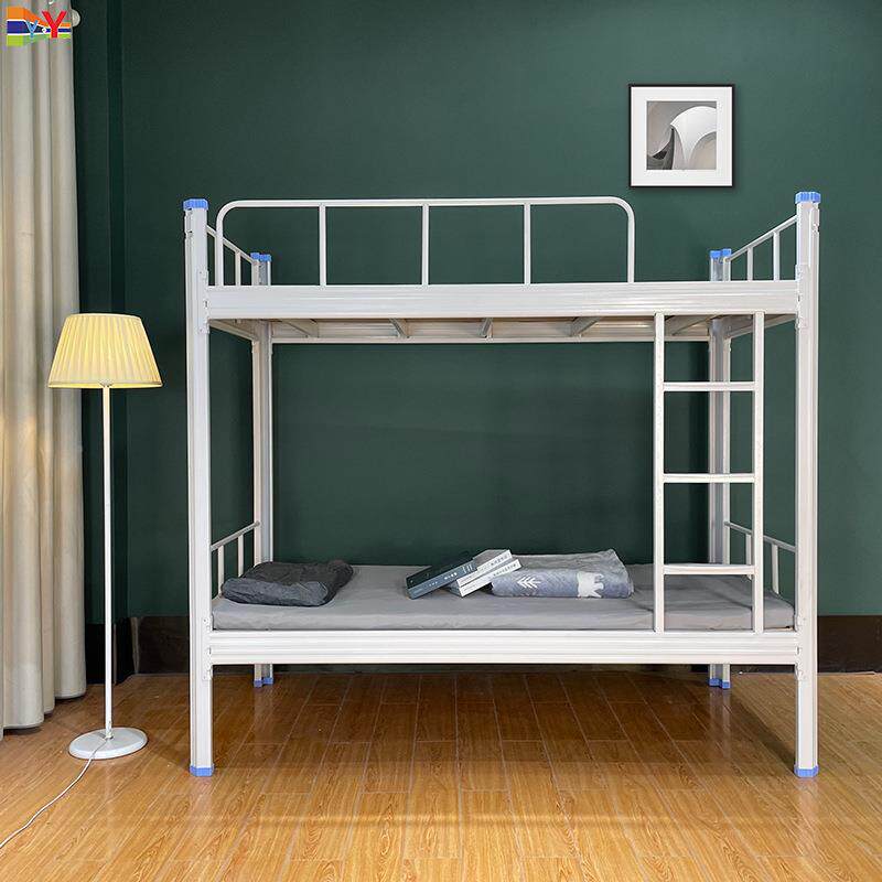 双员工寝室上下同宽加高床铁艺厚公寓钢架床架学生宿舍高低铺T-89
