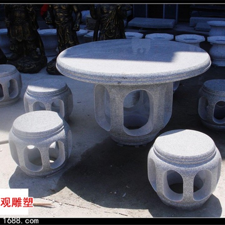 福建石雕仿古圆鼓凳户外庭院