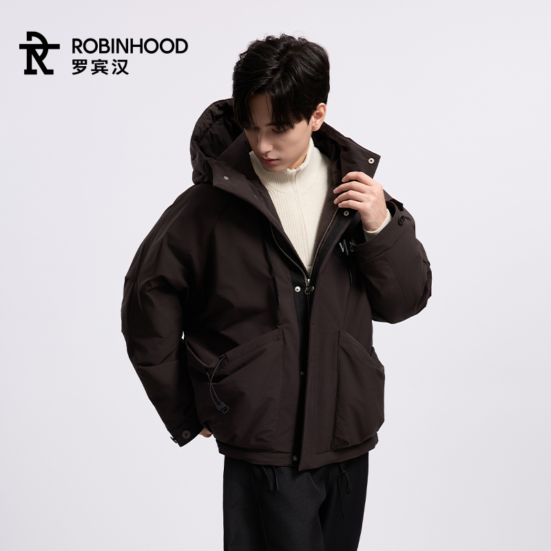 罗宾汉美式羽绒服时尚男女同款