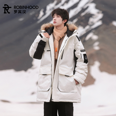 罗宾汉港风冬季羽绒服男女同款