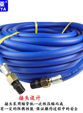 大风炮管 空压机高压风炮钢丝气管防爆充气管小风炮8mm气动钢丝管