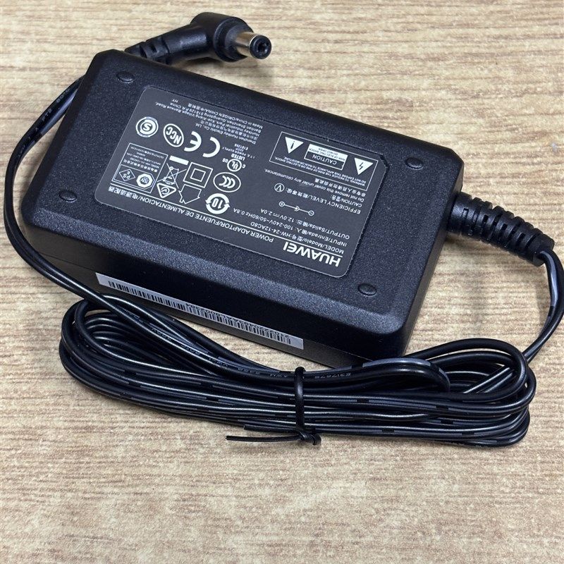 HW-24-12AC8D 华为12V2A电源适配器8字口插座5.5*2.1弯头充电器线