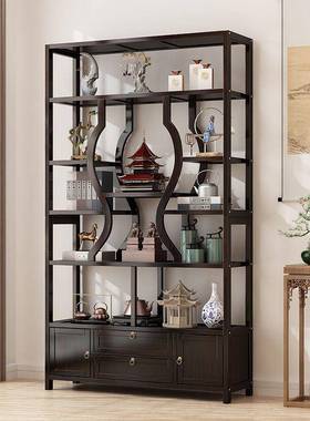 款博茶古架YHZ新中式公室柜子靠墙客办厅新茶桌具置物架