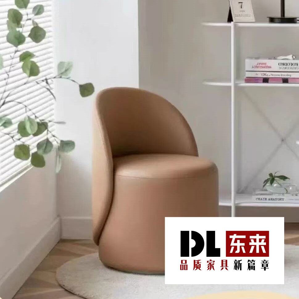 2025新款网红轻奢拇指凳可旋转梳妆凳极简休闲卧室家用办公化妆凳