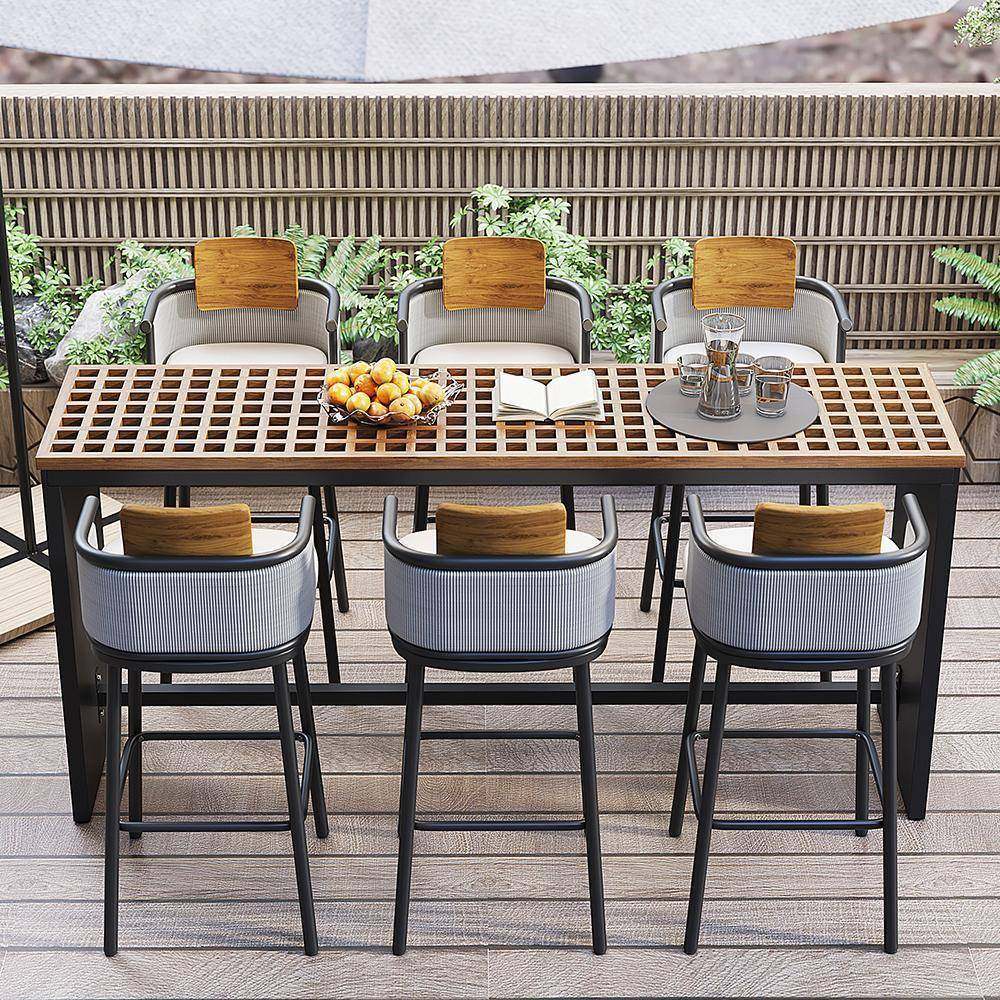 户外酒休闲吧计台桌椅组合联系客服民宿店铝合金吧椅酒吧高脚藤椅,商业/办公家具,商用藤编家具,淘宝优惠券,粉丝福利购,淘宝优惠卷