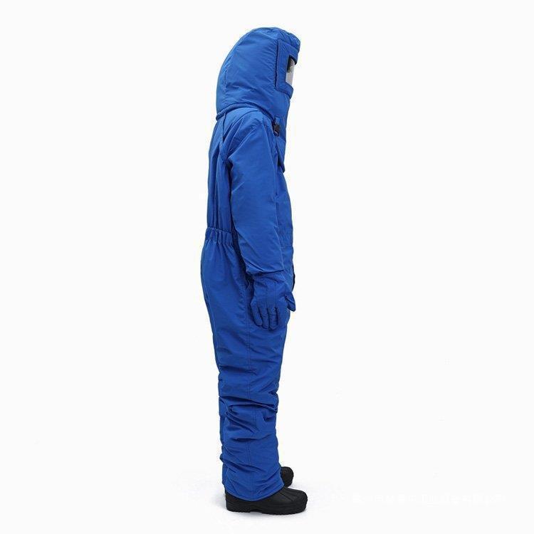 库应急连体寒服氮多用途液干防冰防冻服加防冻服气站蓝色低冷温保