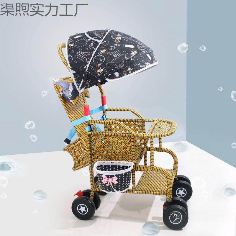 藤编推车夏季宝婴儿藤小推车仿SIJ椅轻便竹藤宝藤可坐躺条轻,婴童用品,单杆轻便推车,淘宝优惠券,粉丝福利购,淘宝优惠卷