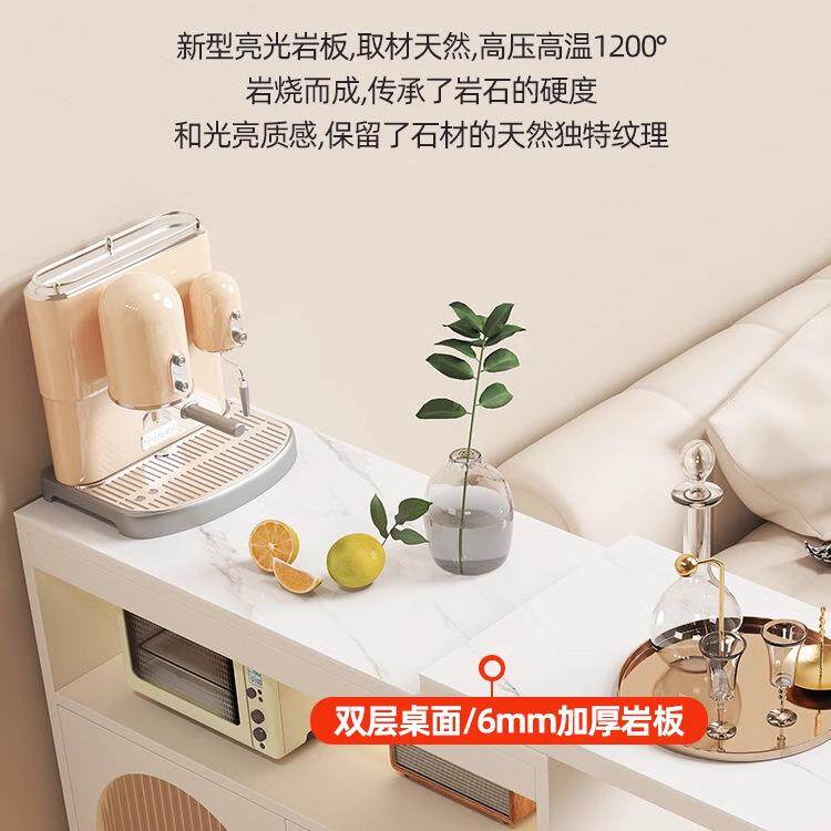 厅吧台家用客隔断现代简约实木奶油发风伸缩吧台台隔断沙吧bt316