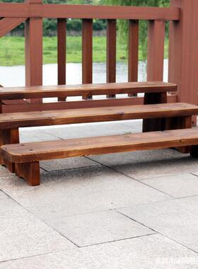 木阳台UIU制花碳化实木多层阶梯花台庭院花架肉肉花盆架物子植架