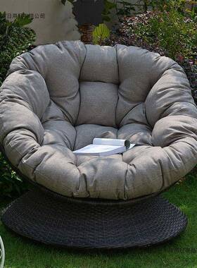 户外人藤编沙发懒组圆形园旋转椅NUE庭院阳合台花茶几室外单人藤