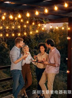 G0太阳能灯三串7.米20灯2700K和色温27SGG00K/404006K/5灯串氛围