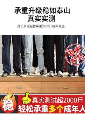 木床简约现.代白色床架15米出租实FEL屋人床简易家用卧室床双单人