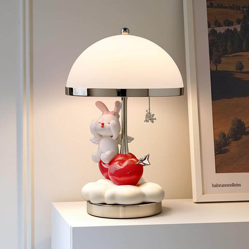 卡通温馨树头脂夜灯小爱神兔创意桌面床男装孩女孩房间RBV饰品摆