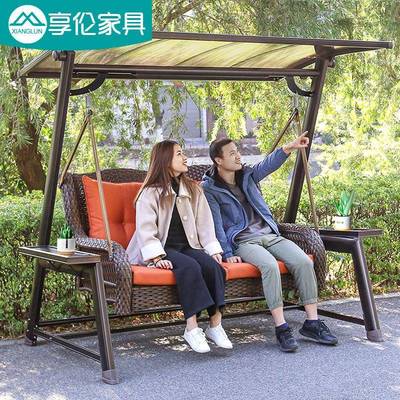 千户外庭院荡秋秋千室外双人吊床55166室内园吊家椅用花阳台网红