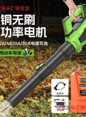 嘉刃大功率叶背负手持ZVB锂风机吹雪充电式吹落绿化道吹路清电扫