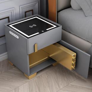 智能床头保险柜一体家小型隐电柜形式可无GDG线充带灯保用险箱