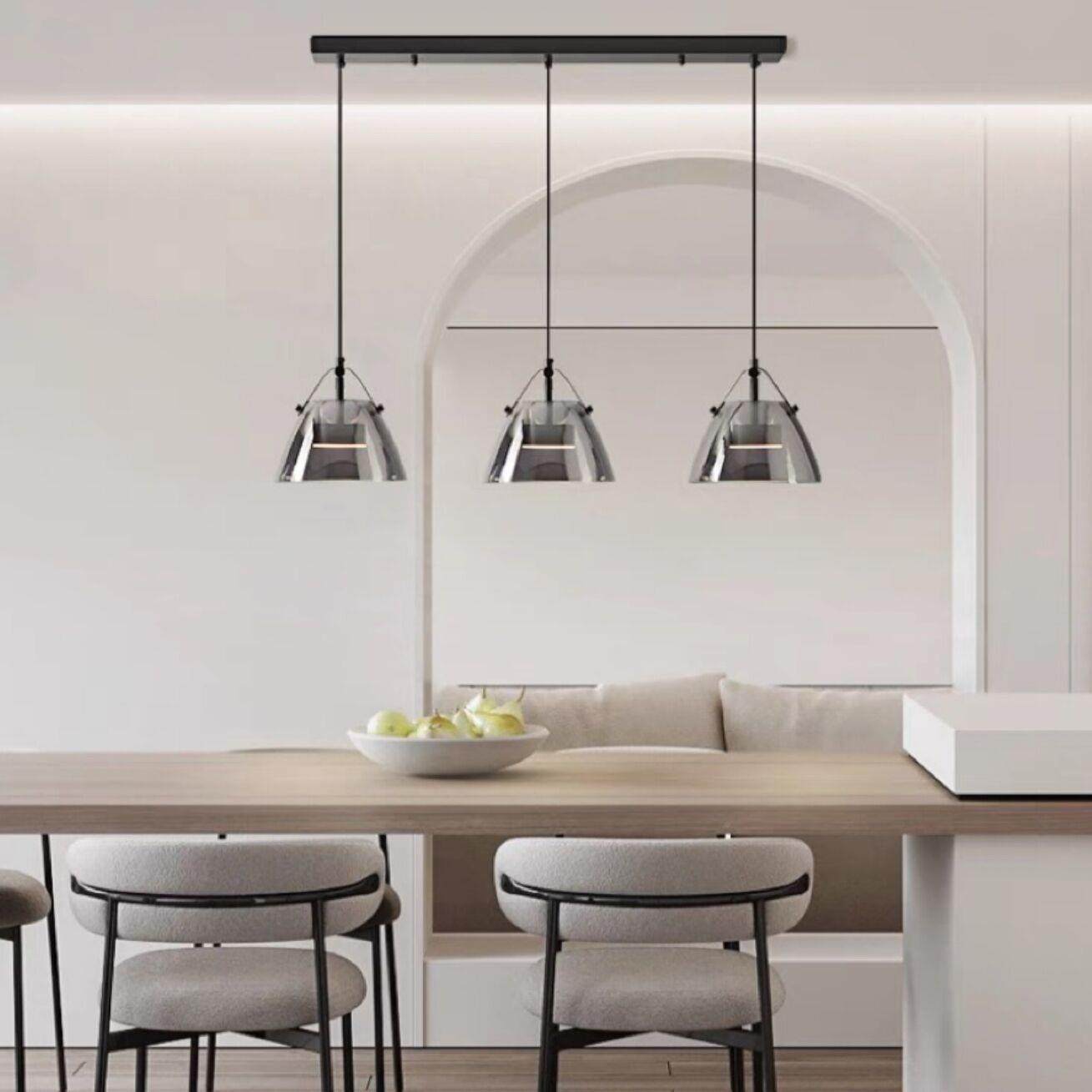 意式极简璃奢全铜个性餐桌玻吊灯现代设计大气客台81063厅卧轻室,家装灯饰光源,智能吊灯,淘宝优惠券,粉丝福利购,淘宝优惠卷