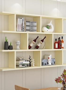 创墙意墙上置架酒柜架壁挂墙架餐厅吊客GSH厅体柜现代简约墙柜书