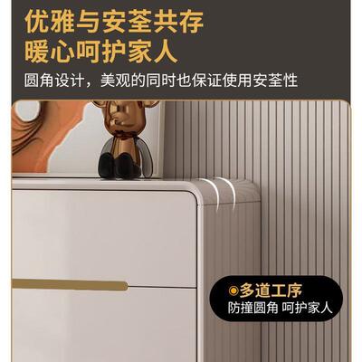 斗柜LVV卧室卧家用五主斗多层抽屉纳柜轻奢奶油收风柜九斗柜储物