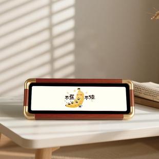 创意卡通纸实壁木仿铜圆相框摆件家居装卡通壁纸饰品文木创角质工