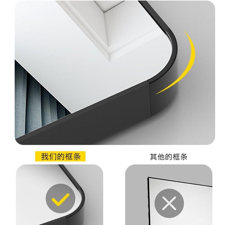 全穿衣镜子贴墙自粘家挂用卧室壁挂120216免打孔小身型贴片镜试衣