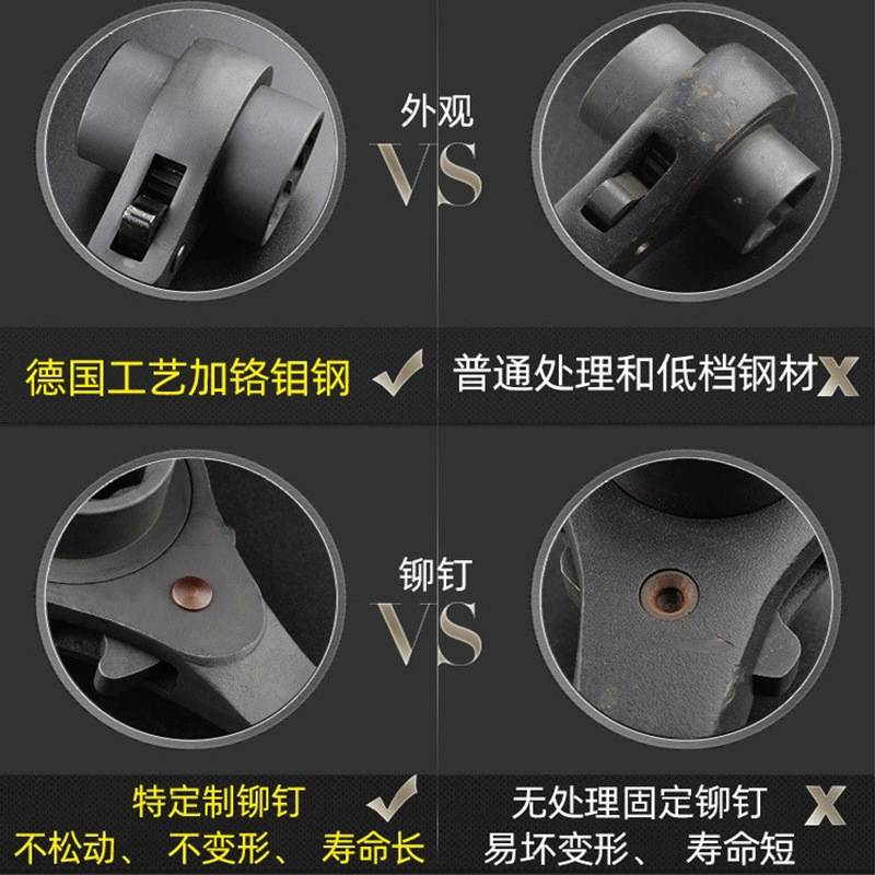 德国威逊工业级重型尖尾棘轮套筒快速扳手套装双向机械维修架子工