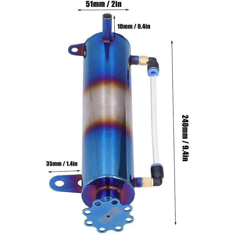 汽车改装烤蓝副通水热壶用水散水箱赛通用车铝合金冷却壶箱副水箱
