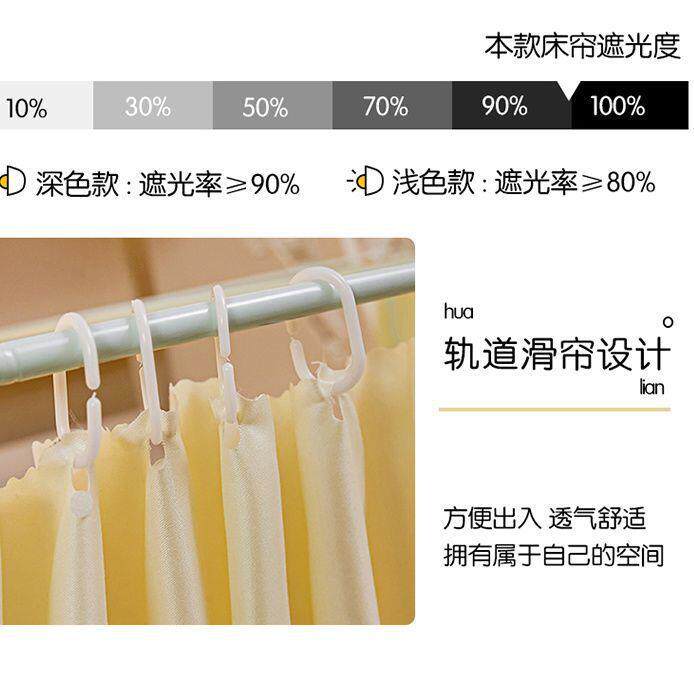 床蚊帐上下铺防遮光床幔梯形儿童母床下铺防蚊罩学生IGF宿子摔舍