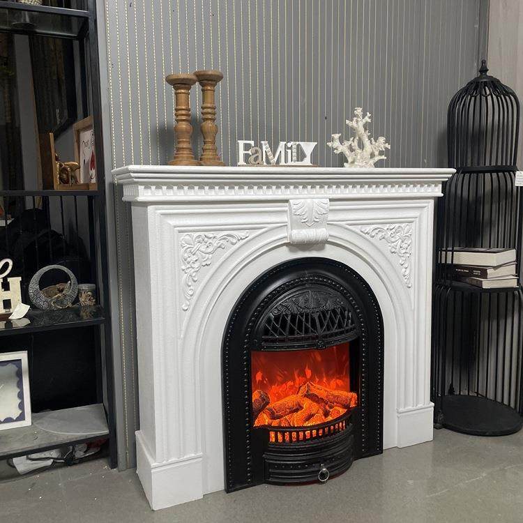 法式壁6710炉架关柜木雕花美式欧式民别墅客玄火壁炉柜装宿厅饰柜