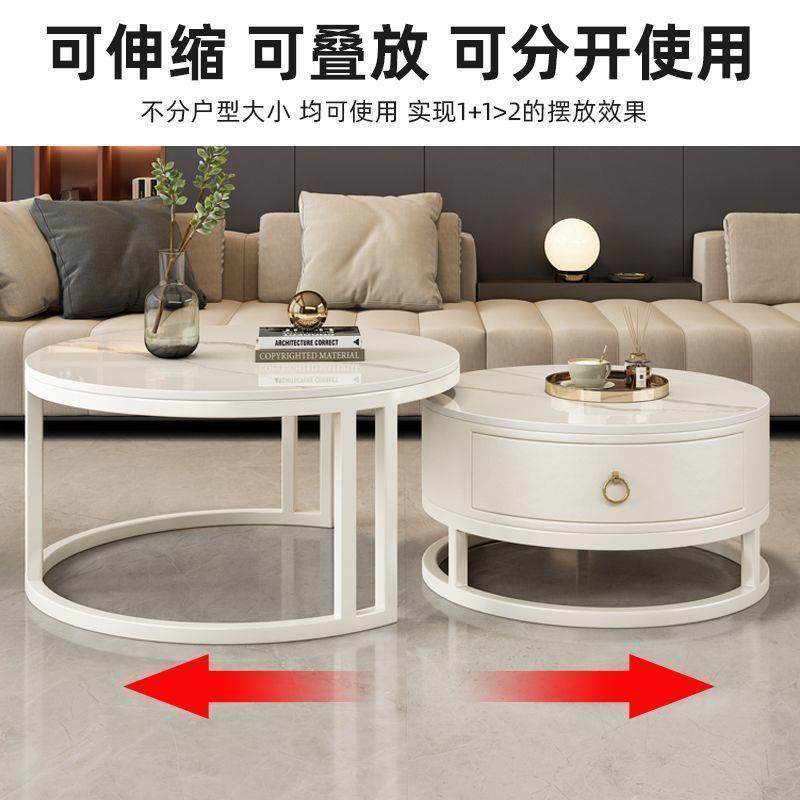 形岩板茶YQP几新奶小户型款简约客油厅家用网红圆现代大理石轻奢,美容美体仪器,其它面部美容工具配件,淘宝优惠券,粉丝福利购,淘宝优惠卷