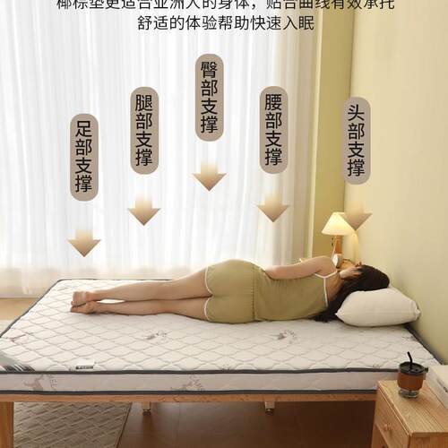 床棕榈垫垫子折叠.5米1.8米儿童床垫护LSC腰护1脊硬席梦思