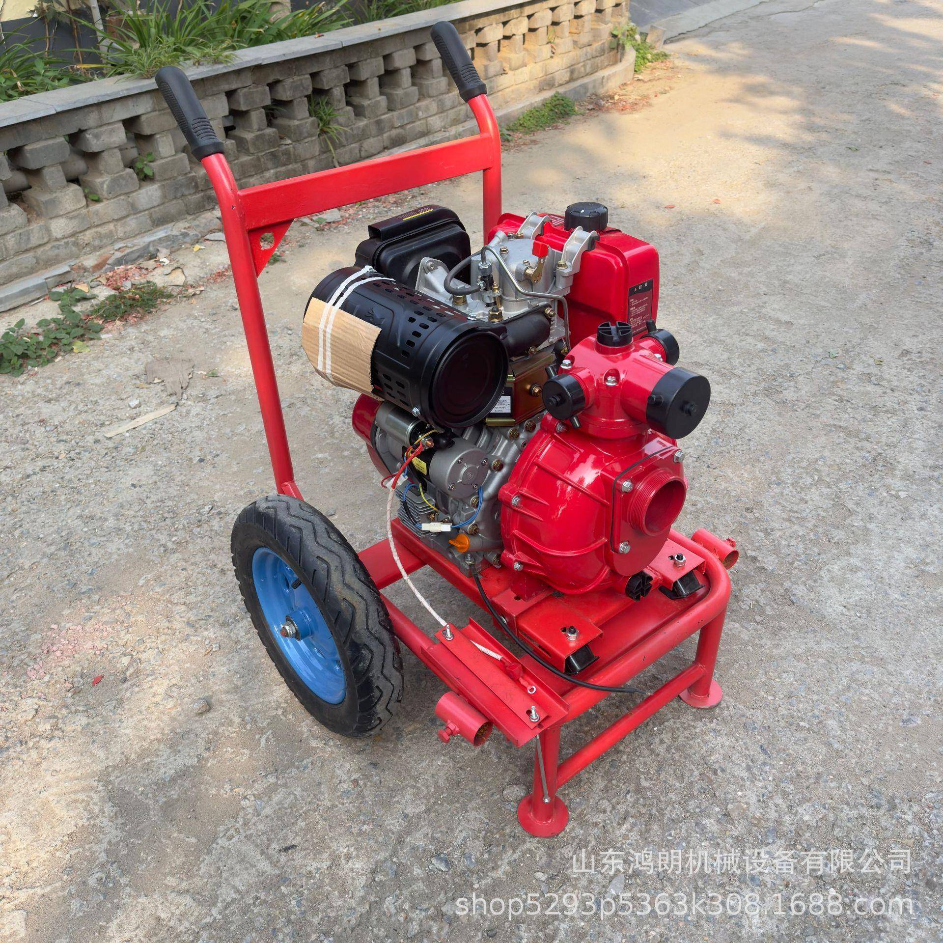 汽油机自抽污水泵HL-CSB-5150吸扬程高压机水泵水冷柴油喷灌泵