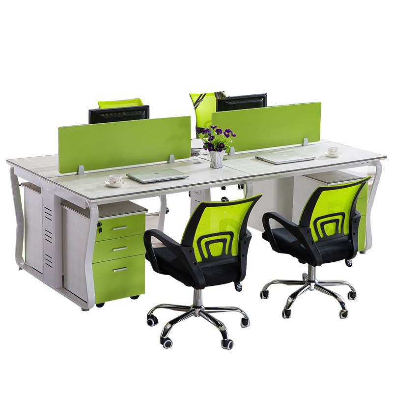 办公桌简约屏风办公卡位职员桌椅组合3/5/6/7/8/10多人位隔断卡座