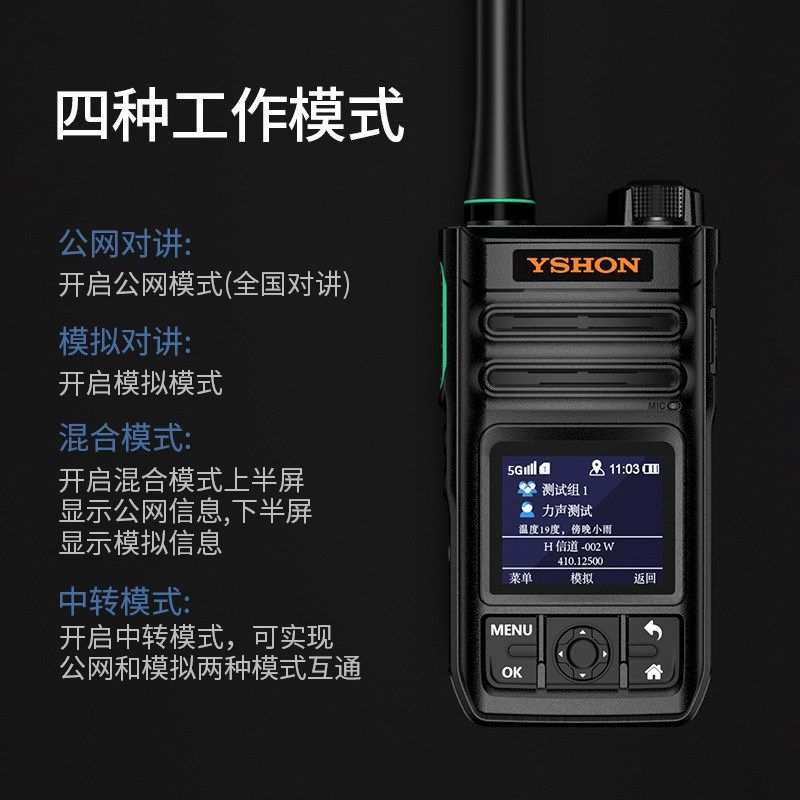 适用易信368Q对讲机公网+模拟双模5G全国5000公里一键对频中继北