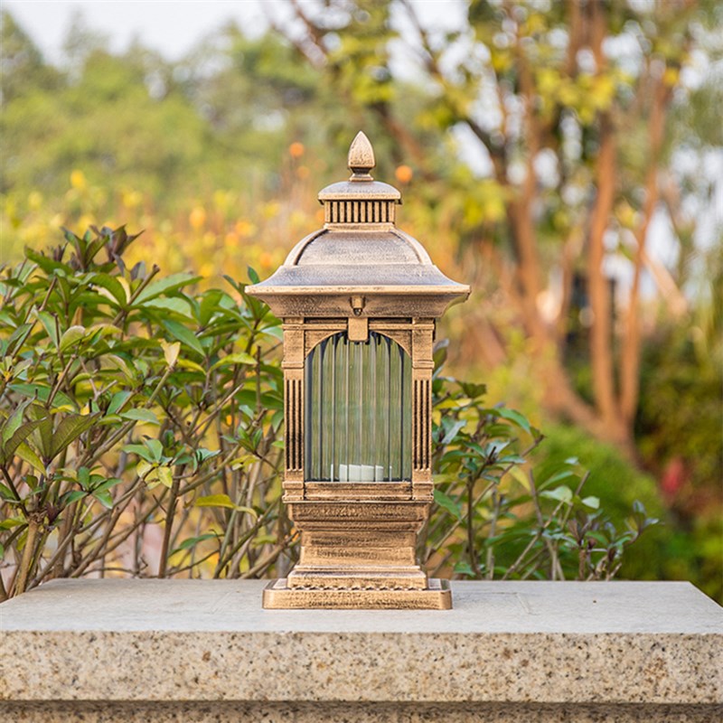 别墅小区花园户外灯防水加厚压柱围墙灯大门围栏庭院新款柱头灯